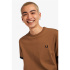 T-shirt Fred Perry Ringer marron Homme