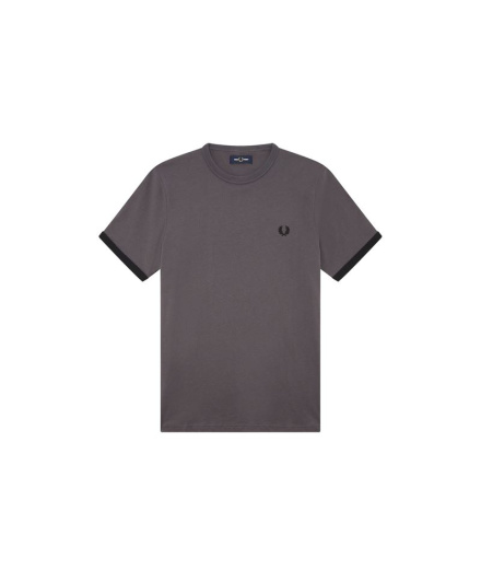 Camiseta Fred Perry Ringer gris Hombre