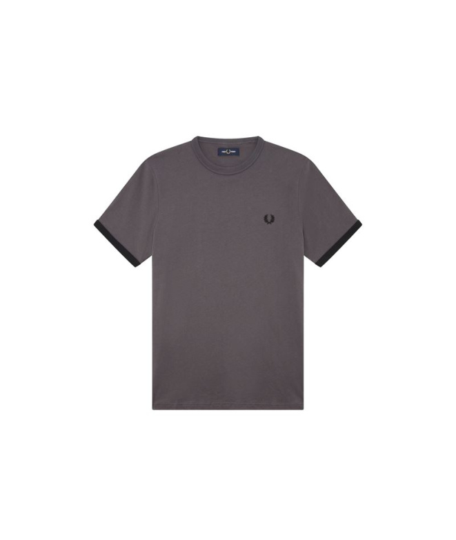 Camiseta Fred Perry Ringer cinza Homem
