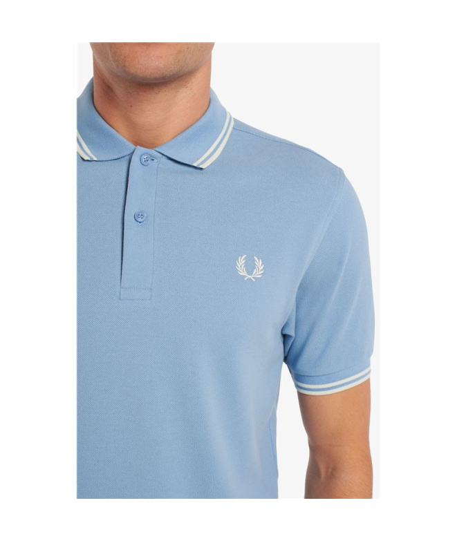 Chemise Fred Perry Twin Tipped Bleu Homme
