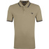 Polo Fred Perry Twin Tipped marron Homme