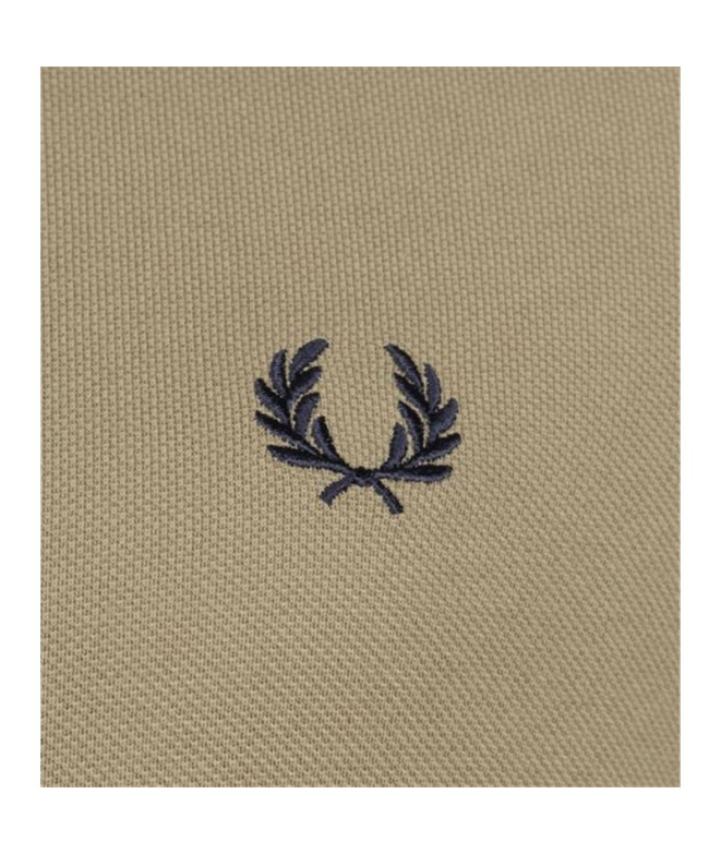 Polo Fred Perry Twin Tipped marron Homme