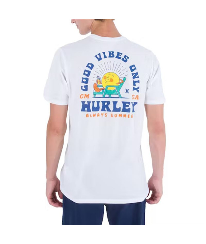Camiseta Hurley Everday Vacation branco Homem
