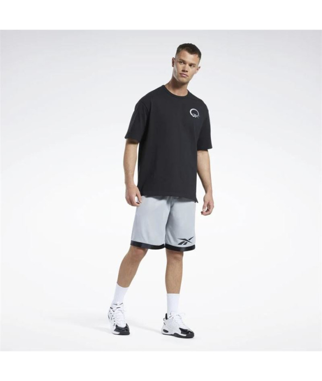 Pantalones Reebok Basketball Mesh Hombre Gris