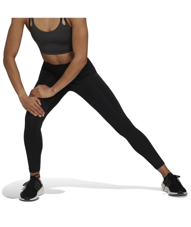 Calça adidas 7/8 Own Colorblock Mulher Black