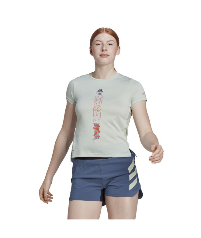 Camiseta de Trail adidas Agravic Shirt Mulher