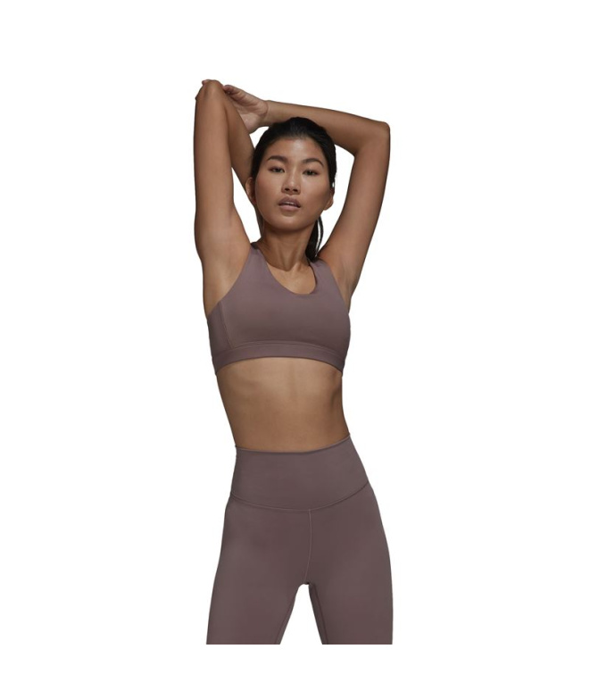Sutiã esportivo adidas Coreflow Luxe Mulher Roxo