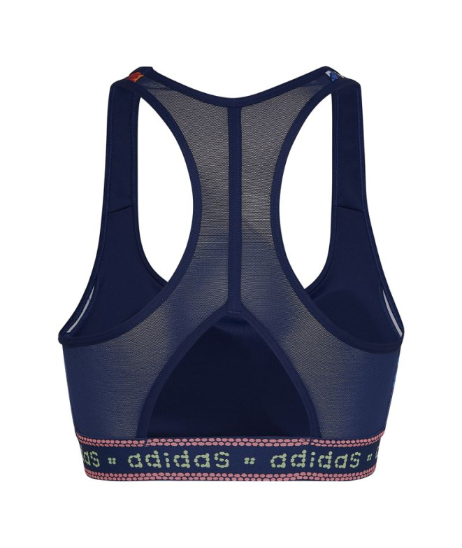 Sutiã esportivo adidas Farm Rio Mulher Azul