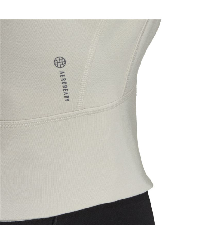 Veste De Yoga adidas Aeroready Studio Beige Femme