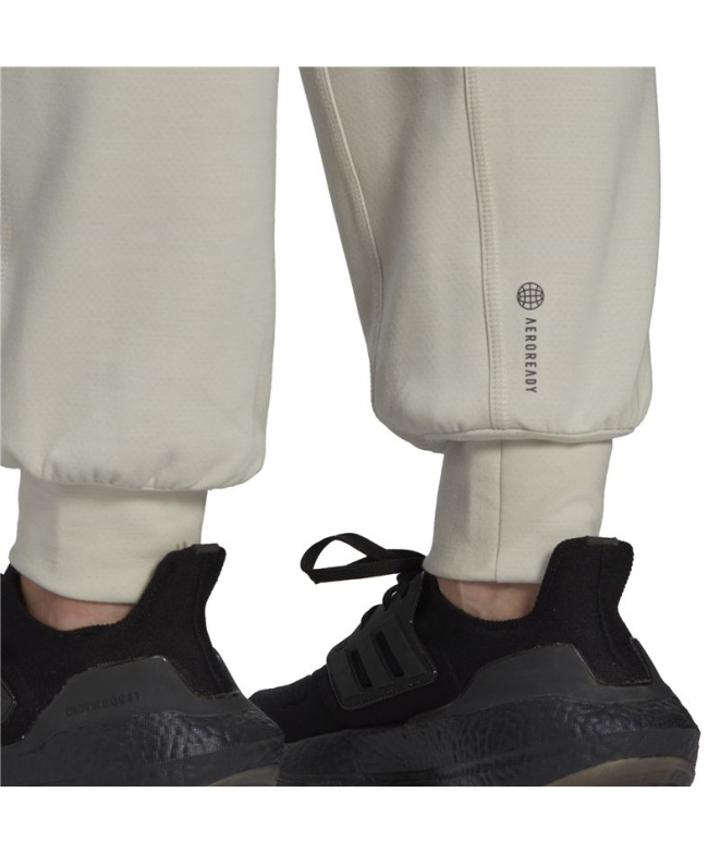 Pantalons de yoga adidas Aeroready Studio beige...