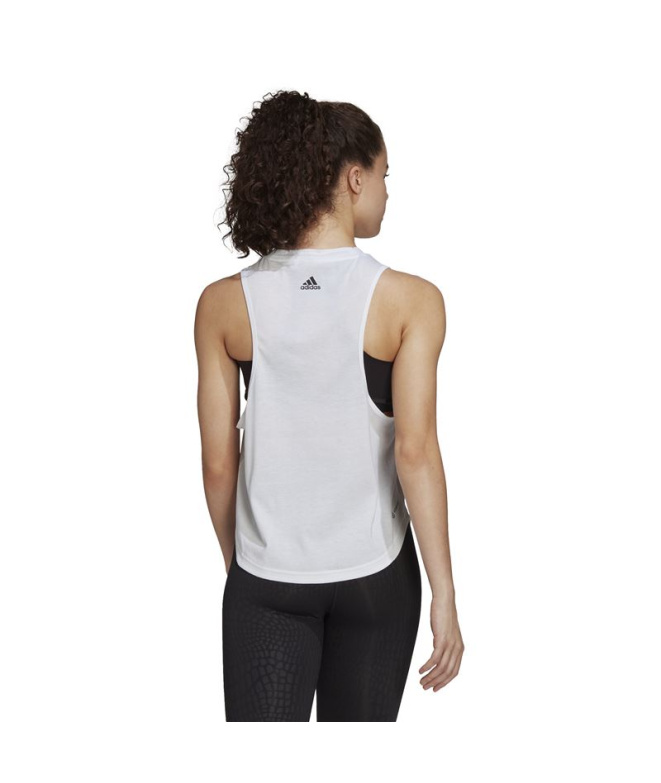 Camiseta adidas AEROREADY Racerback Mujer White