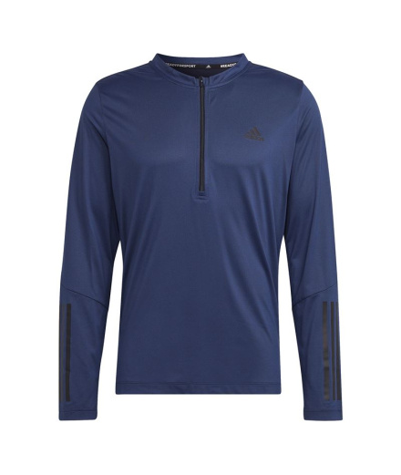 Camiseta adidas Training 1/4-Zip Homem Azul