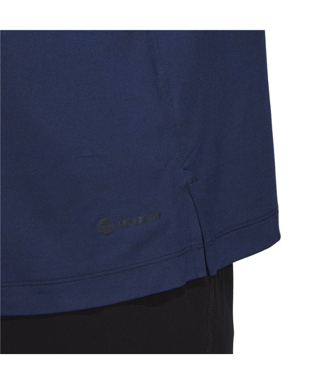 Camiseta adidas Training 1/4-Zip Homem Azul