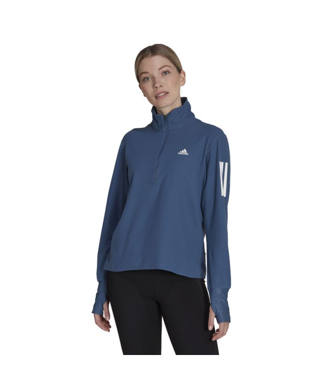 Sweat de running adidas Own the Run 1/2 Zip Femme