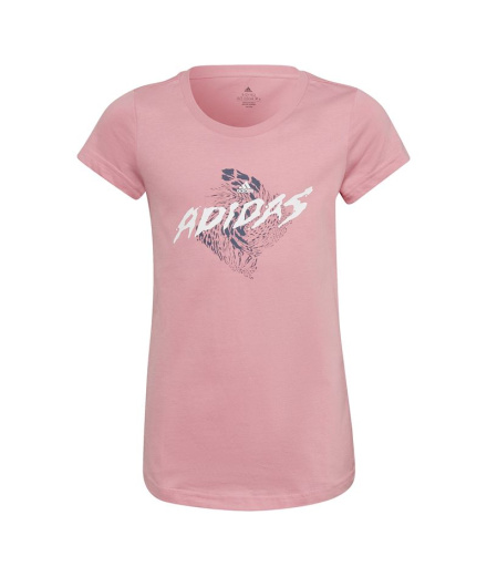 Camiseta adidas Gráfico Menina Rosa