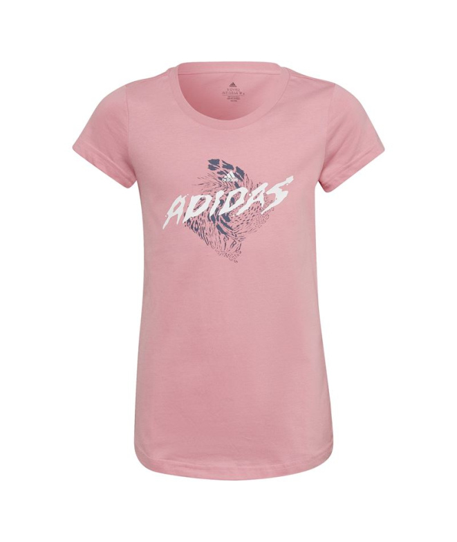 Camiseta adidas Gráfico Menina Rosa