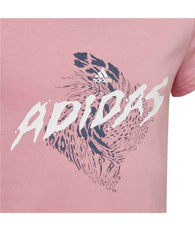 T-shirt adidas Graphique Fille Rose