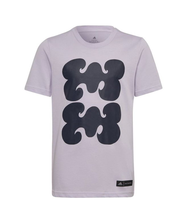 Camiseta adidas Marimekko Gráfico Infantil Violeta