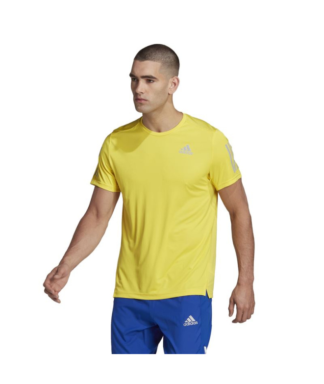 T-shirt de running adidas Won The Run Homme Jaune