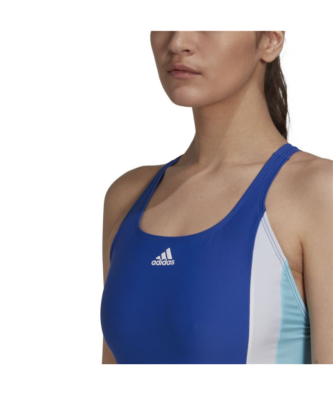 Fato de banho adidas Colorblock Mulher Blue