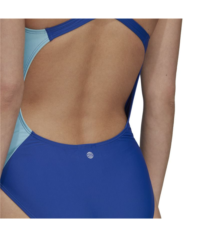 Fato de banho adidas Colorblock Mulher Blue