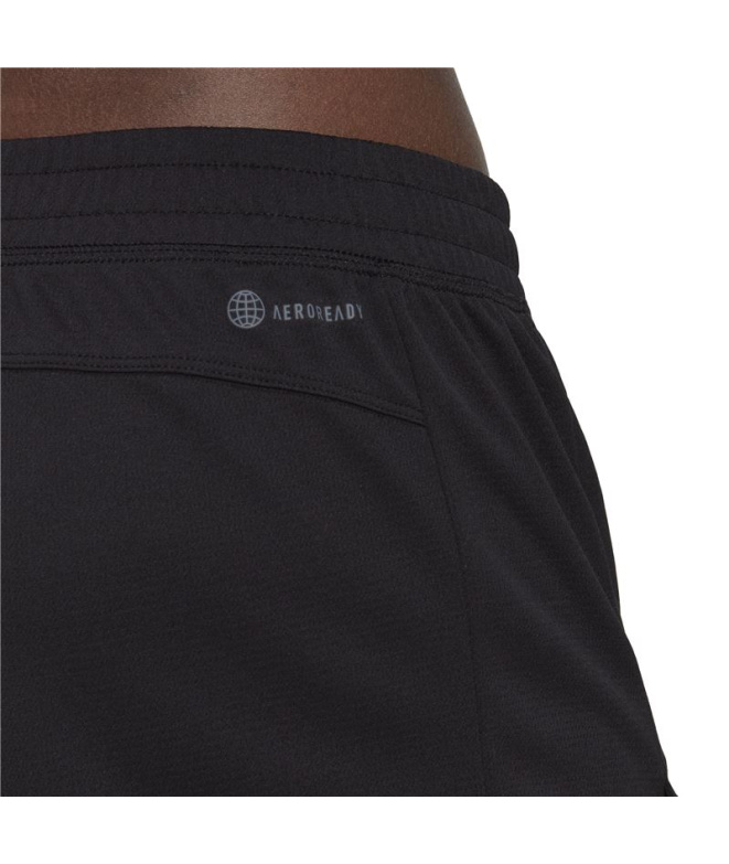 Calça Curtos adidas Pacer 3 Stripes Knit Mulher BK