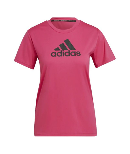 Camiseta de treino adidas Designe 2 Move Logo fúcsia Mulher