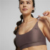 Brassiere de sport de traning Puma Studio Ultrabare Strappy marron Femme