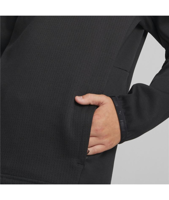 Moletom Puma Evostripe Youth Hoodie Preto Infantil