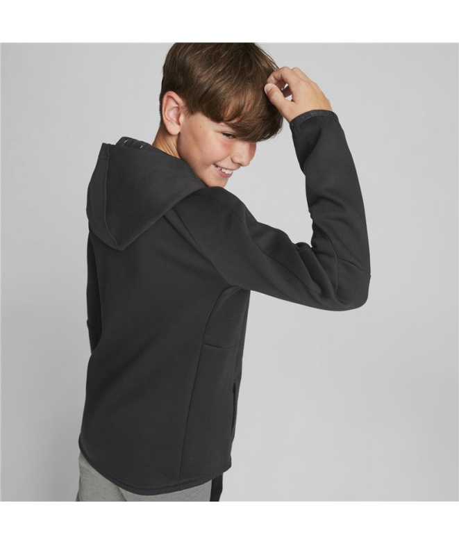 Moletom Puma Evostripe Youth Hoodie Preto Infantil