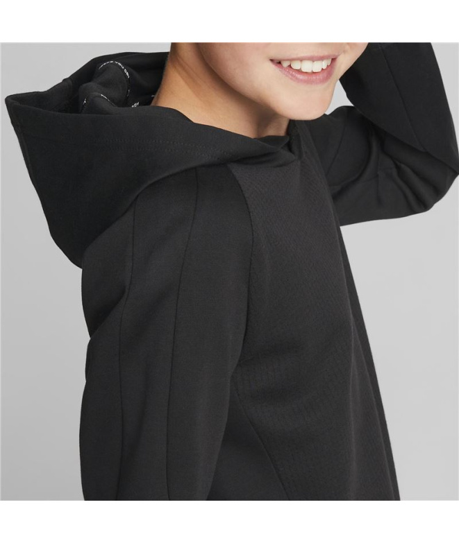 Sudadera Puma Evostripe Youth Hoodie Negro...