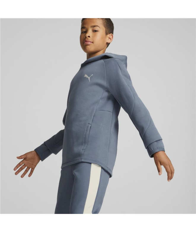 Sweat Puma Evostripe Jeune Hoodie Gris Enfant