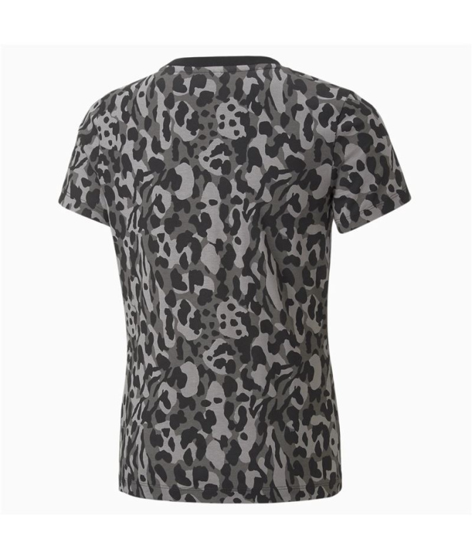 Camiseta Puma Alpha AOP Niña Bk