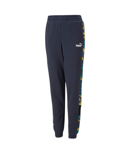 Pantalons Puma de camuflaje Essentials Enfant Noir