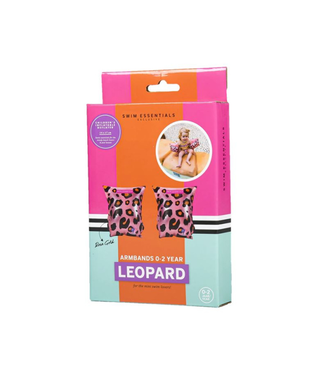 Brassards Swim Essentials Rose Gold Léopard 0-2...