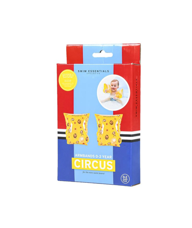 Brassards Swim Essentials Cirque Jaune 0-2 ans