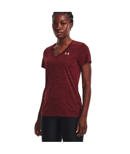 Camiseta vermelha de treino Under Armour Tech™ Twist Mulher