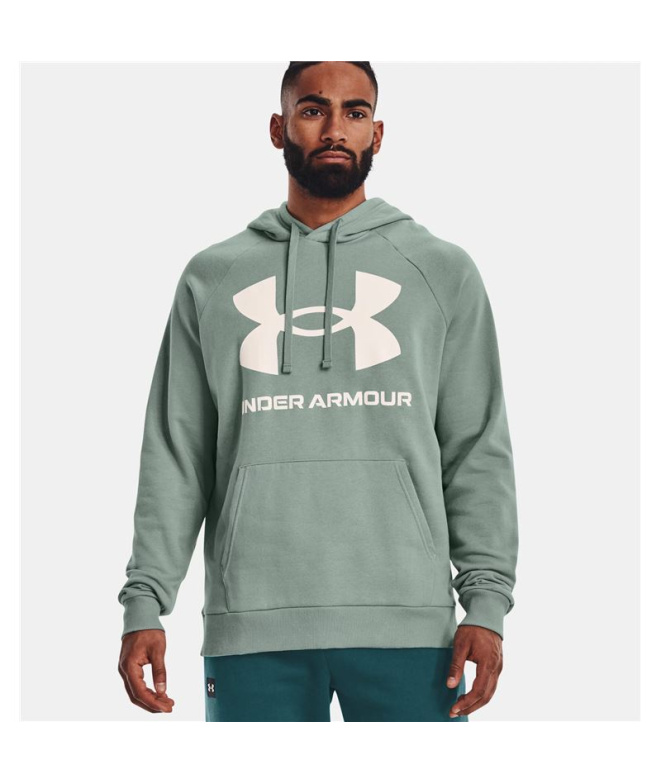 Sweat Under Armour Rival Big Logo vert Homme