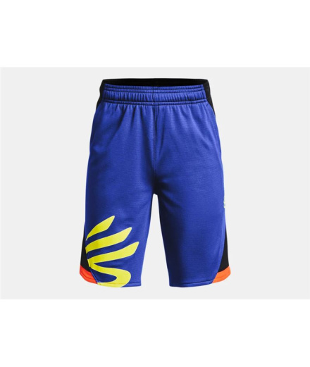 Pantalons Courts Under Armour Curry Splas Enfant Bleu