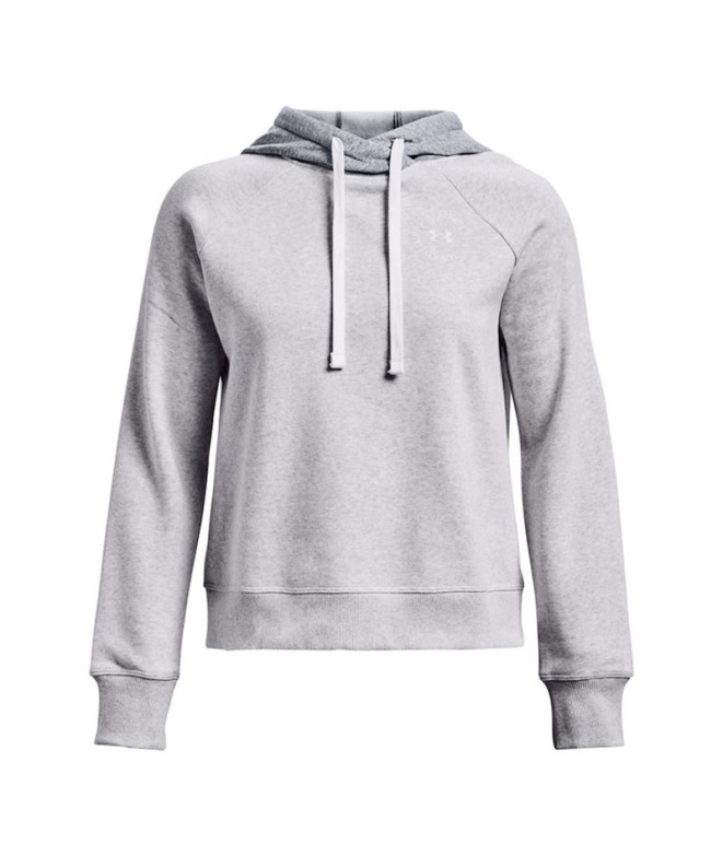 Moletom Under Armour Rival Fleece CB Hoodie Cinza