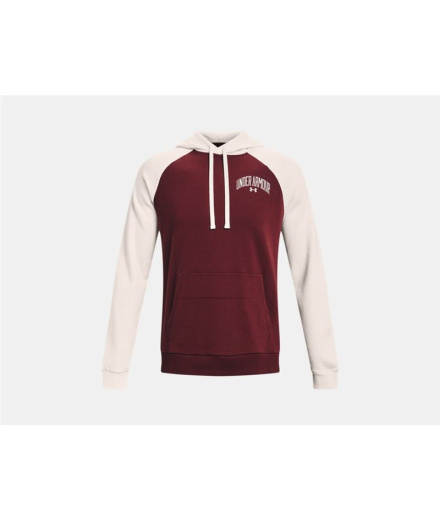 Sweat Under Armour Wordmark Colorblock Homme Red