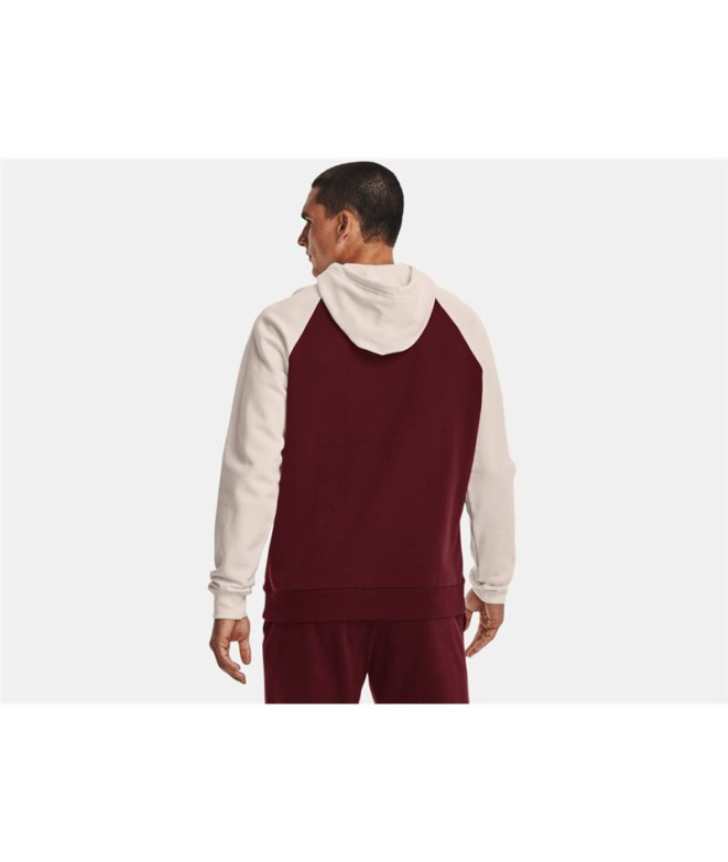 Sweat Under Armour Wordmark Colorblock Homme Red