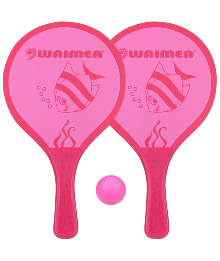 Set de raquettes de pádel plage Waimea Animal Pink