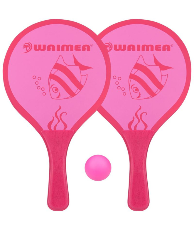 Set de raquettes de pádel plage Waimea Animal Pink