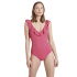 Maillot de bain Ysabel Mora Réducteur Volant Coupe B Fuchsia