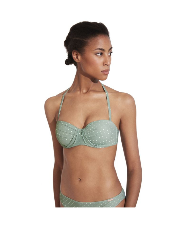 Top bikini Ysabel Mora Bandeau Copa C Green