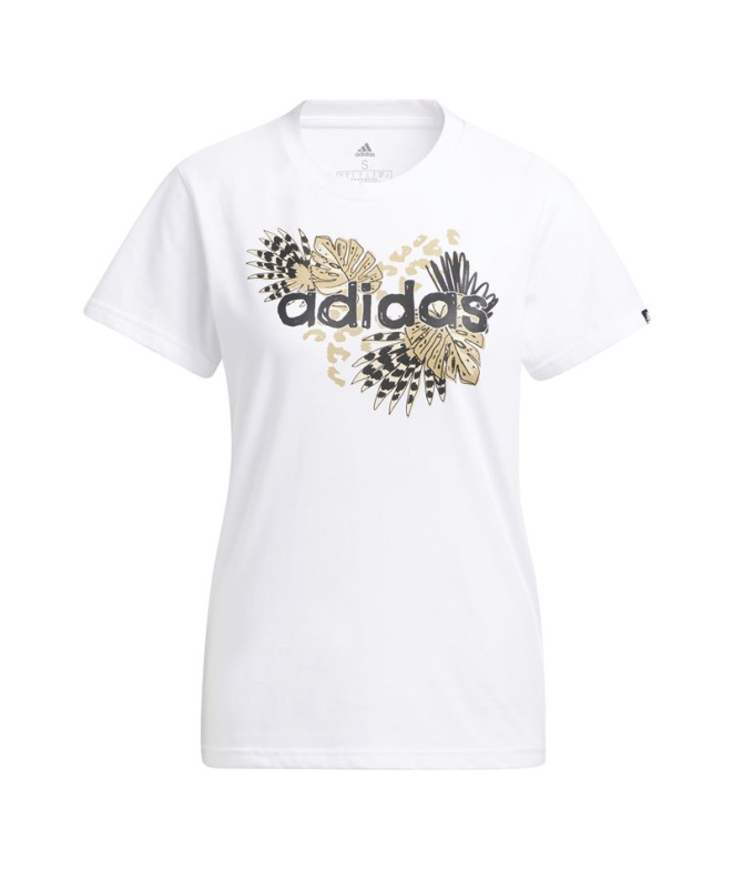 Camiseta adidas Farm Print Graphic Mulher WH