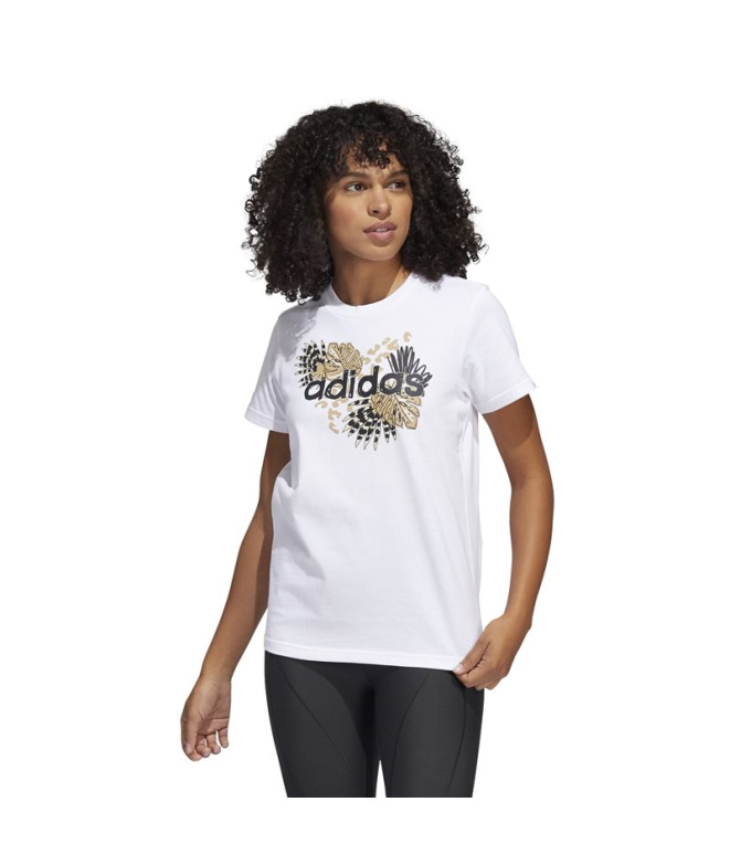 Camiseta adidas Farm Print Graphic Mulher WH