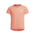 Camiseta de treino adidas Aeroready 3 Bandas Girls Acid Red