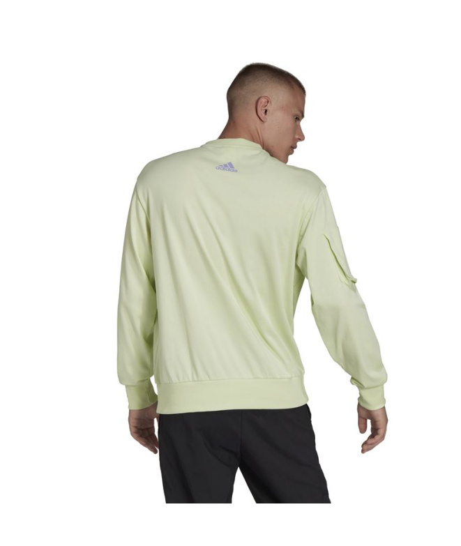 Moletom adidas Essentials Brandlove Verde